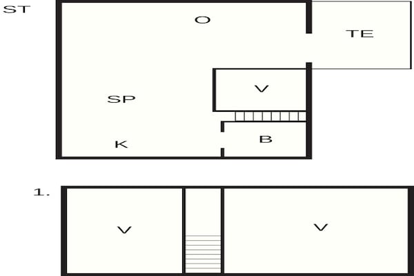 Foto van 4 persoons vakantieparkhuis in Rømø - Vakantiehuis in Rømø - FloorPlan