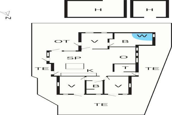 Foto van 4 sterren vakantie huis in Væggerløse - Vakantiehuis in Væggerløse - FloorPlan
