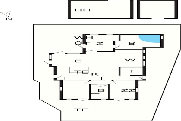 Foto van 4 sterren vakantie huis in Væggerløse - Vakantiehuis in Væggerløse - FloorPlan