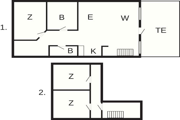 Foto van 6 Personen vakantie huis in Brovst - Vakantiehuis in Brovst - FloorPlan