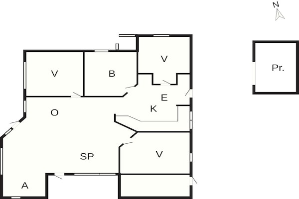 Foto van 4 sterren vakantie huis in Korsør - Vakantiehuis in Korsør - FloorPlan