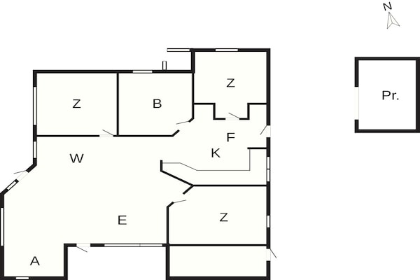 Foto van 4 sterren vakantie huis in Korsør - Vakantiehuis in Korsør - FloorPlan