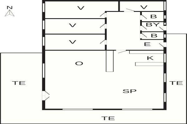 Foto van 8 Personen vakantie huis in Jerup - Vakantiehuis in Jerup - FloorPlan