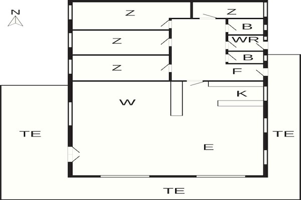 Foto van 8 Personen vakantie huis in Jerup - Vakantiehuis in Jerup - FloorPlan