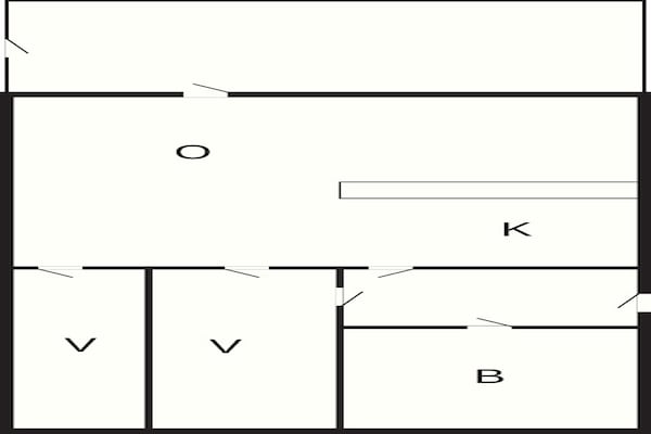 Foto van Charmant toevluchtsoord in Bork Havn - Vakantiehuis in Hemmet - FloorPlan