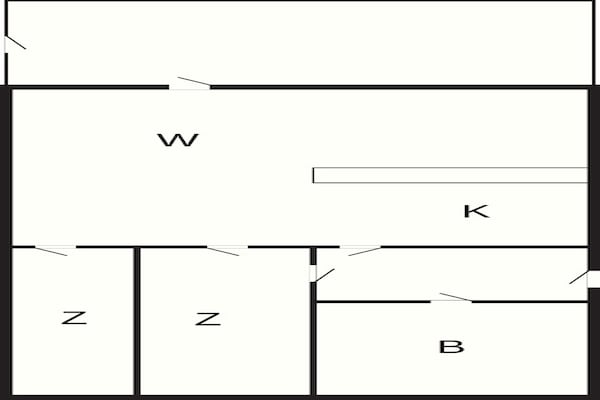 Foto van Charmant toevluchtsoord in Bork Havn - Vakantiehuis in Hemmet - FloorPlan