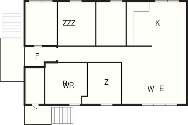 Foto van 6 Personen vakantie huis in HOSTELAND - Vakantiehuis in Hosteland - FloorPlan