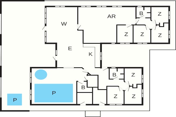 Foto van 5 sterren vakantie huis in Ålbæk - Vakantiehuis in Ålbæk - FloorPlan