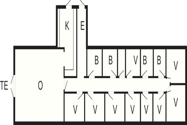 Foto van Vakantiehuis met gedeelde keuken en badkamer, Læsø - FloorPlan