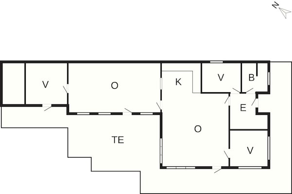Foto van Gezellig zomerhuis nabij Ore Strand - Vakantiehuis in Vordingborg - FloorPlan