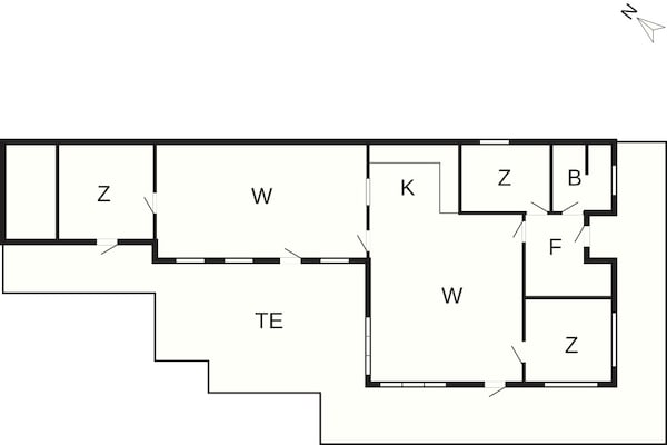 Foto van Gezellig zomerhuis nabij Ore Strand - Vakantiehuis in Vordingborg - FloorPlan