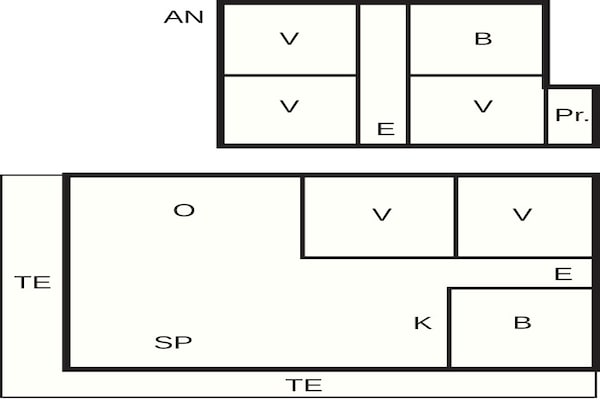 Foto van 4 sterren vakantie huis in Løkken - Vakantiehuis in Løkken - FloorPlan