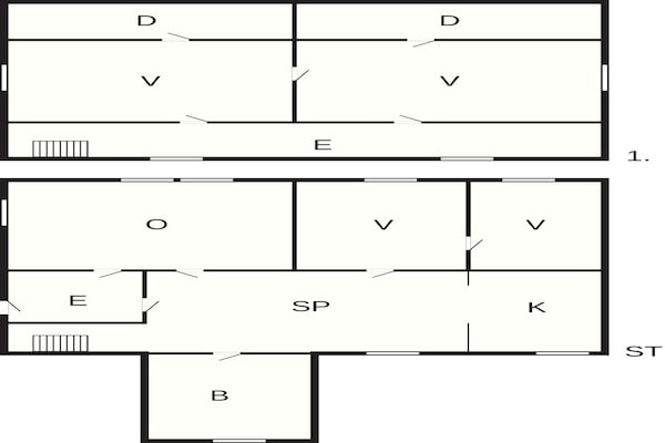 Foto van 6 Personen vakantie huis in Fjørtoft - Vakantiehuis in Fjørtoft - FloorPlan