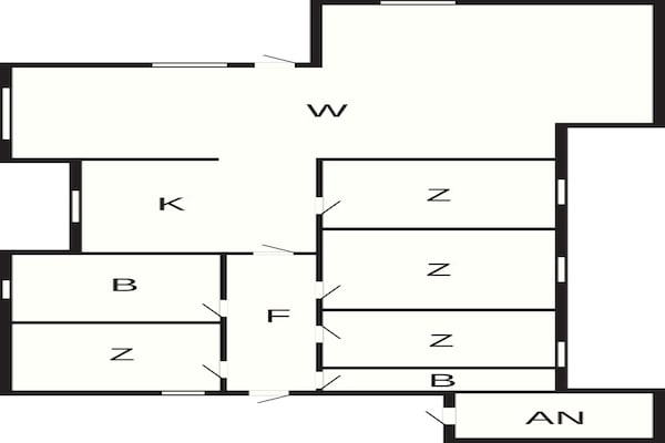 Foto van 4 sterren vakantie huis in Fårvang - Vakantiehuis in Fårvang - FloorPlan