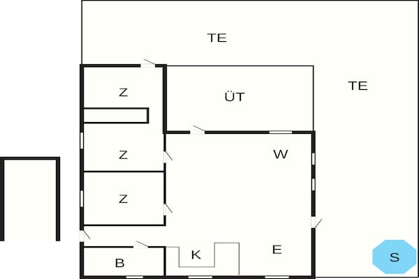 Foto van 6 Personen vakantie huis in Væggerløse - Vakantiehuis in Væggerløse - FloorPlan