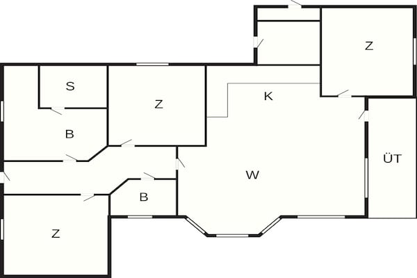 Foto van 4 sterren vakantie huis in Ottendorf - Vakantiehuis in Ottendorf - FloorPlan