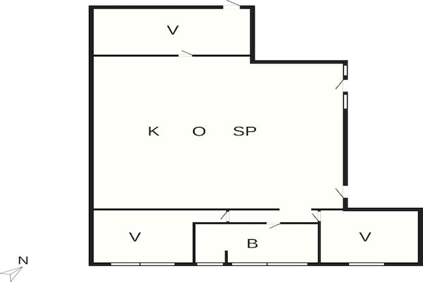 Foto van 4 sterren vakantie huis in Hals - Vakantiehuis in Hals - FloorPlan