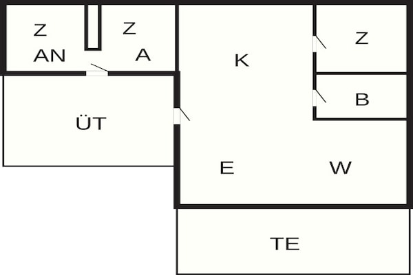 Foto van 6 Personen vakantie huis in Hadsund - Vakantiehuis in Hadsund - FloorPlan