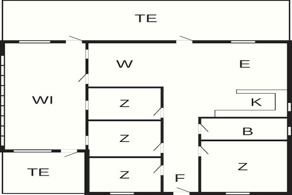 Foto van 7 Personen vakantie huis in Væggerløse - Vakantiehuis in Væggerløse - FloorPlan