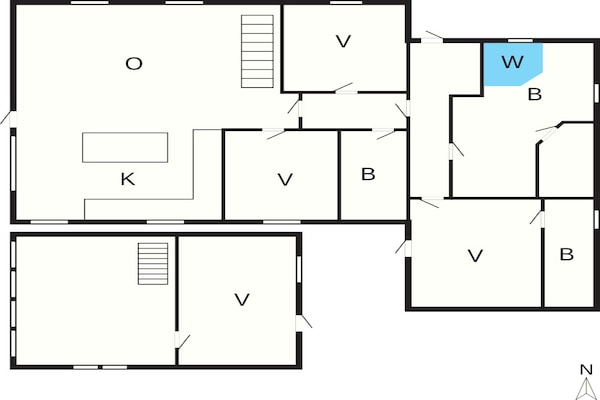 Foto van 4 sterren vakantie huis in Nørre Nebel - Vakantiehuis in Nørre Nebel - FloorPlan