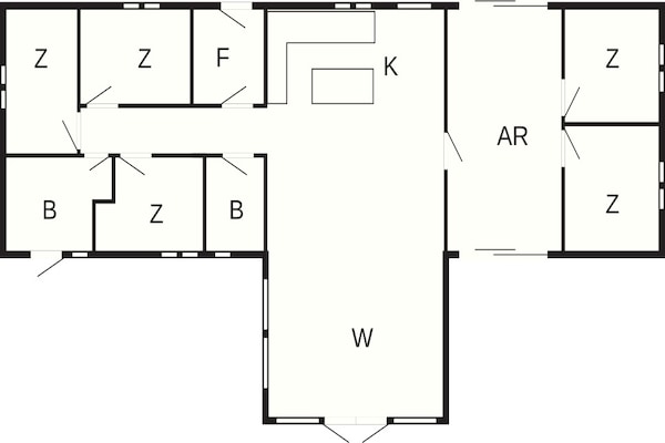 Foto van 5 sterren vakantie huis in Ansager - Vakantiehuis in Ansager - FloorPlan