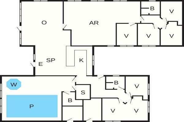 Foto van 5 sterren vakantie huis in Ålbæk - Vakantiehuis in Ålbæk - FloorPlan
