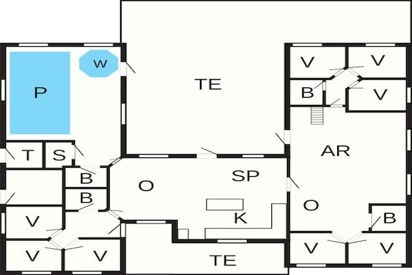 Foto van 22 persoons vakantie huis in Nexø - Vakantiehuis in Nexø - FloorPlan