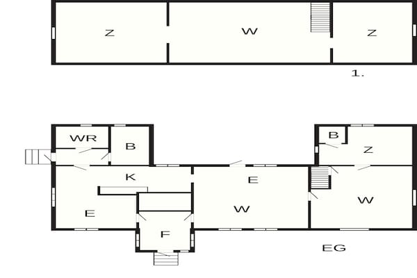 Foto van Vakantiehuis met 3 slaapkamers en sauna - Vakantiehuis in ULLARED - FloorPlan