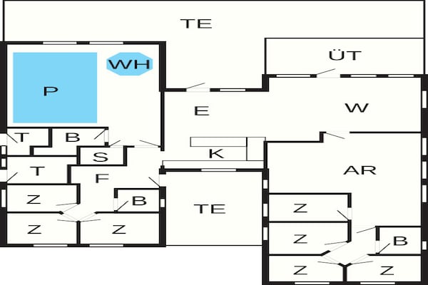 Foto van Luxe zwembadresort in Blavand - Vakantiehuis in Blåvand - FloorPlan