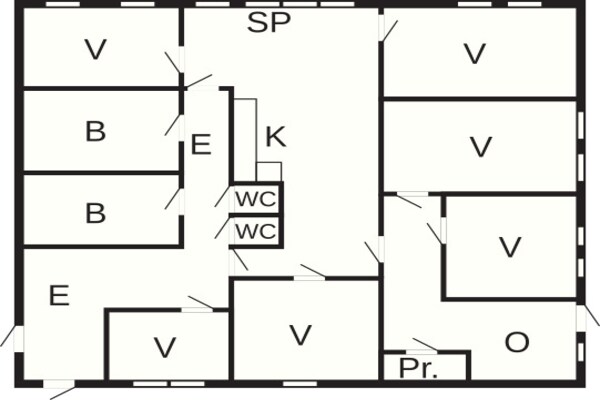 Foto van 12 persoons vakantie huis in Oksvoll - Vakantiehuis in Oksvoll - FloorPlan