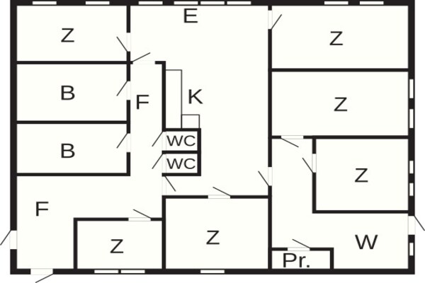 Foto van 12 persoons vakantie huis in Oksvoll - Vakantiehuis in Oksvoll - FloorPlan