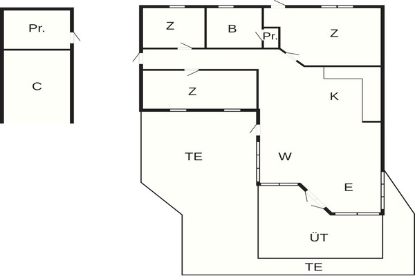 Foto van 6 Personen vakantie huis in Spøttrup - Vakantiehuis in Spøttrup - FloorPlan