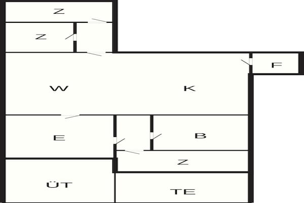 Foto van 4 sterren vakantie huis in Hals - Vakantiehuis in Hals - FloorPlan