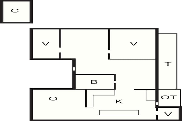 Foto van 6 Personen vakantie huis in Blokhus - Vakantiehuis in Blokhus - FloorPlan
