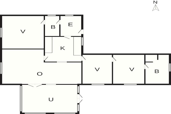 Foto van 8 Personen vakantie huis in Ulfborg - Vakantiehuis in Ulfborg - FloorPlan