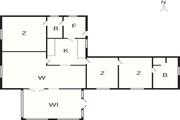 Foto van 8 Personen vakantie huis in Ulfborg - Vakantiehuis in Ulfborg - FloorPlan