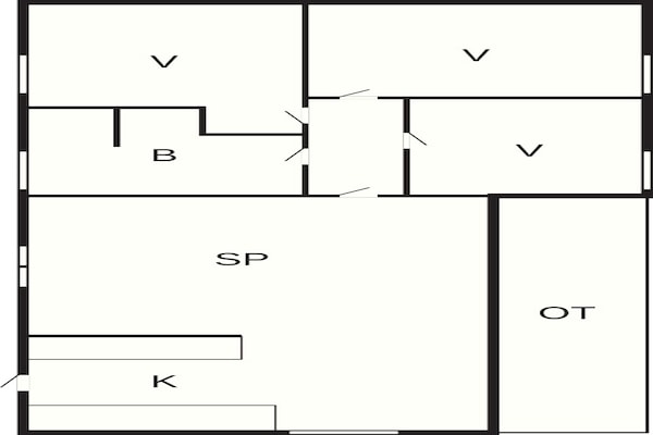Foto van 6 Personen vakantie huis in Juelsminde - Vakantiehuis in Juelsminde - FloorPlan