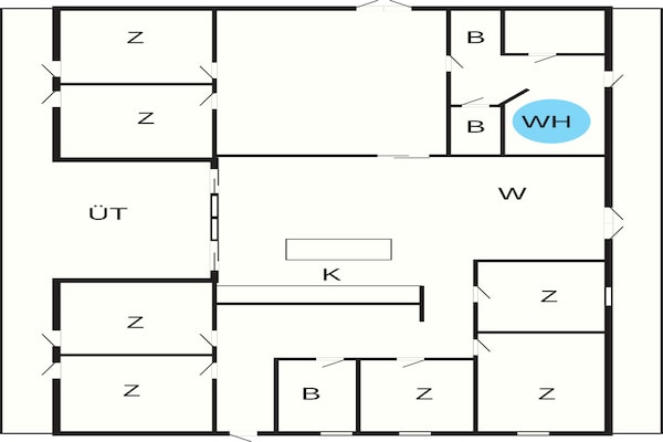 Foto van 5 sterren vakantie huis in Ebeltoft - Vakantiehuis in Ebeltoft - FloorPlan
