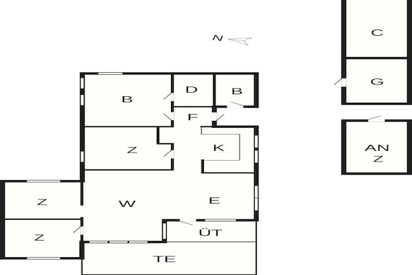 Foto van 8 Personen vakantie huis in Nakskov - Vakantiehuis in Nakskov - FloorPlan