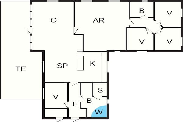 Foto van 10 persoons vakantie huis in Hasselberg - Vakantiehuis in Kappeln - FloorPlan