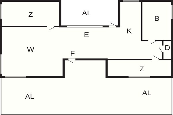 Foto van Gezellig strandhuisje in Grammahagen - Vakantiehuis in SÖLVESBORG - FloorPlan
