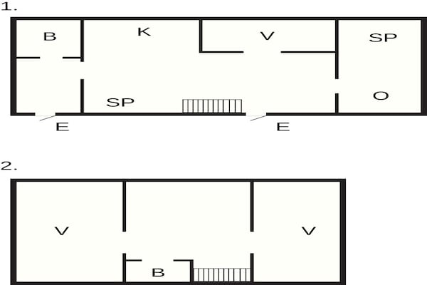 Foto van 8 Personen vakantie huis in KÖPINGSVIK - Vakantiehuis in KÖPINGSVIK - FloorPlan