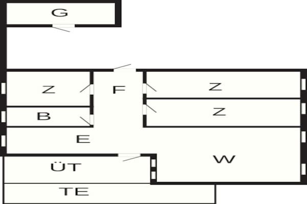 Foto van Modern Strandhuis -- By Traum Ferienwohnungen - Vakantiehuis in Vejers Strand - FloorPlan