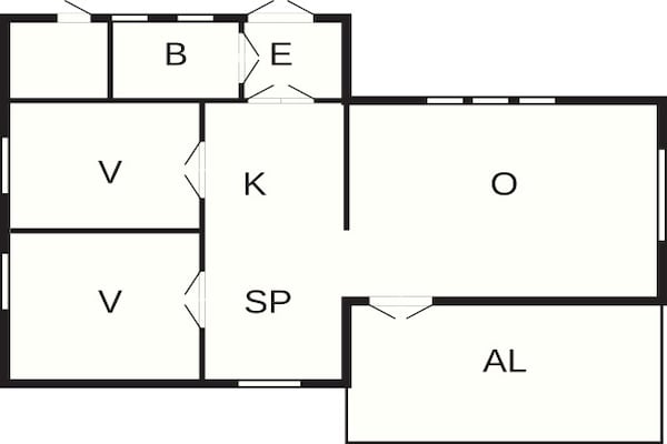 Foto van 6 persoons vakantie huis in BRASTAD - Vakantiehuis in BRASTAD - FloorPlan