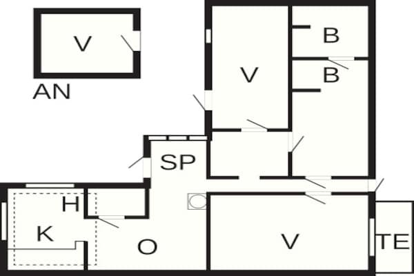Foto van 7 persoons vakantie huis in Kolind-By Traum - Vakantiehuis in Kolind - FloorPlan