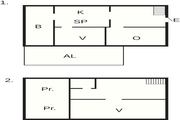 Foto van Vakantiehuis in Ruda met terras - Vakantiehuis in Ruda - FloorPlan