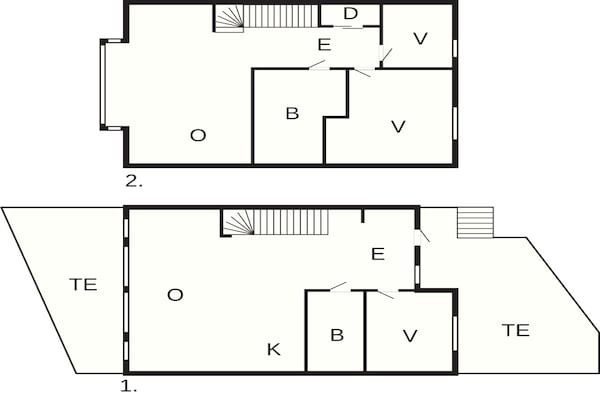 Foto van 8 Personen vakantie huis in Sandøy - Vakantiehuis in Sandøy - FloorPlan