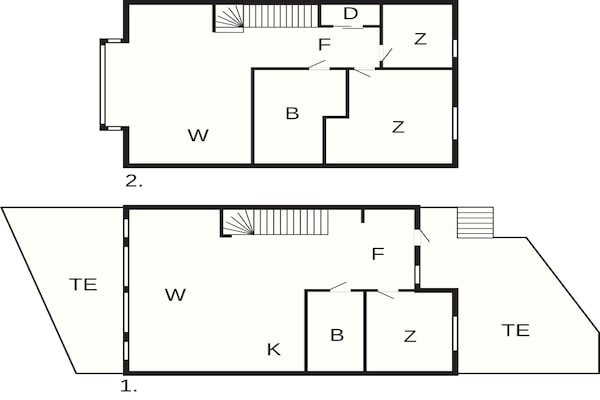 Foto van 8 Personen vakantie huis in Sandøy - Vakantiehuis in Sandøy - FloorPlan