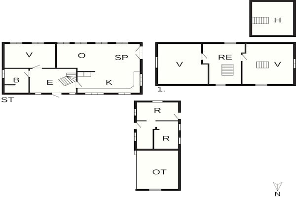 Foto van 5 sterren vakantie huis in Løkken - Vakantiehuis in Ålbæk - FloorPlan
