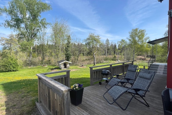 Foto van Afgelegen huis met tuin en meren - Vakantiehuis in Kristdala - Outdoor